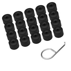 Hhzl-ltlmm01 Strendier Lug Nut Covers For Vw Black Wheel Cover Tire Bolt Caps With Removal