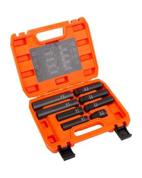 12t018 Sucoso 8pcs Lug Nut Socket Set Sae Metric Wheel Kit Locking