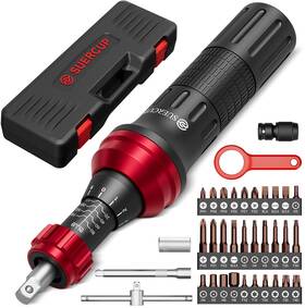Bsm2-lsd Suercup 1/4 Inch 10-80 Lb Torque Screwdriver 36 Pcs Set With T-bar Hex Torx And Phil