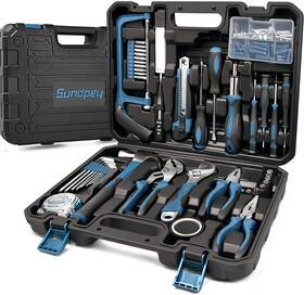 Sundpey 909--123 148-pc Home Tool Kit Portable Repair Set With Case Ratchet Keys Pliers