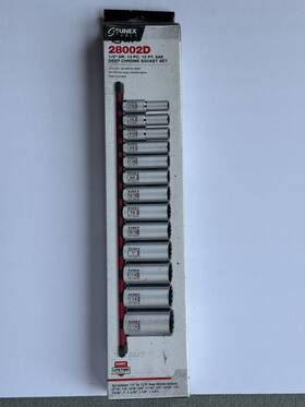 28002d Sunex Tools 1/2 Inch Dr 13pc 12pt. Sae Deep- Socket Set 7/16- 1-1/4