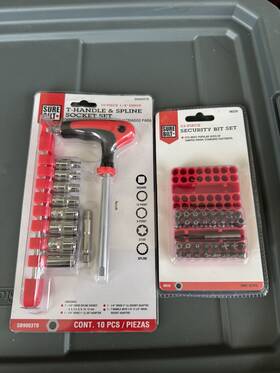 Sb9903tb Surebilt 43 Piece T-handle Socket And Security Bit Set Metric Hard Case