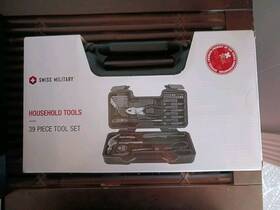 Sb-39pctlst Swiss Military Household Tools Kit 39 Pieces Set Hard Case Brand New Office Home