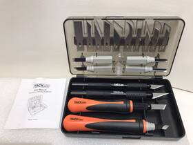 Ckh01 Tacklife Premium Carving Knife Kit 22 Piece Set With Case Scalpel Razor