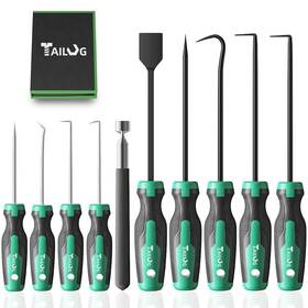 Tailug 762917260280 10 In 1 Heavy Duty Hook And Pick Set 9pcs Precision Scraper Gasket Scraping H