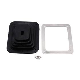Tkus-10203 Takpart Universal Rubber Shifter Boot Kit With Chrome Plate 5 5/8 Inch X 6 3/4