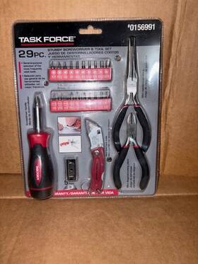 0156991 Task Force 29 Pc. Mechanics Tool Set #0156991 Brand New Never Opened