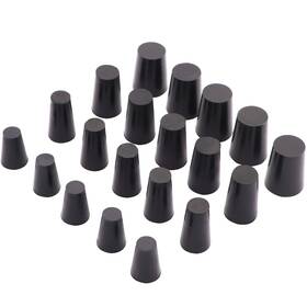 Yhgfdhs0406z Taukealugs 40 Piece 3/8inch To 3/4inch High Temp Silicone Rubber Tapered Plug Kit Powder