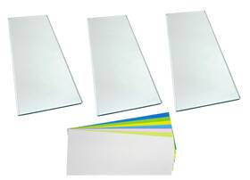 Taytools 737787279205 Taytool 279205 Three Sheets 5/16 X 5 12 Deal Flat Float Plate Glass With 7