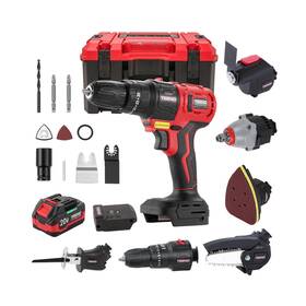 Teeno 755752014125 Cordless Combo Kit 20v 8-in-1 Multi-tool With Case Drill... Fast Ship