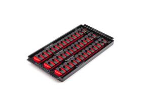 Ost05139 Tekton 1/4 Inch Drive 3-rail Socket Organizer Set Red 39-tool