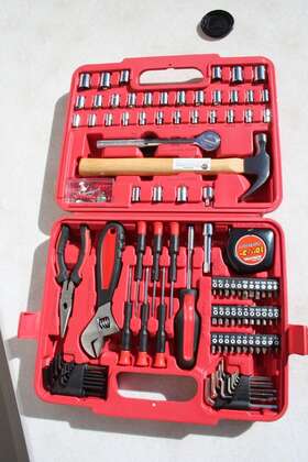 Test Rite 823420872657 Ultra Tough Steel 110 Piece Tool Home Repair Kit Excellent Cond
