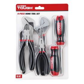 8uj0001j Test Rite International Hyper Tough Tool Set 6 Pc Pliers Snips Screwdrivers Adjustable Wrench New