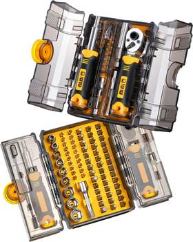 700201 Tgftgf 78 Pcs Ratcheting Screwdriver Set Ratchet Wrench Socket With Magnetic Pr