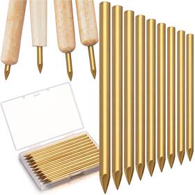 Gfa-therwen-2517 Therwen 12 Pack Brass Flint Knapping Tool 3.5 Inch Nails Tools