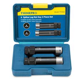 M12x1.2 Thinkpro Tp3062 6 Spline Lug Nut Socket Set 2 Piece Key 41/64 Inch And 45/64 For