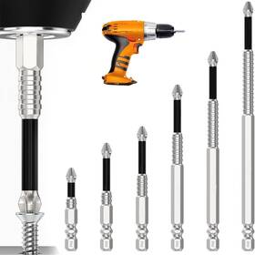 Thu22 Timeno 6pcs High-magnetic Screwdriver Drill Bit Set Anti-slip Magnetic El... Fast Ship