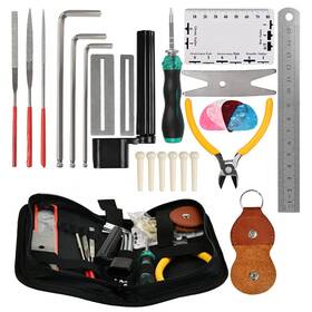 Timesetl 607860847532 Guitar Repairing Tool Kit With Wire Plier String Organizer Fingerb