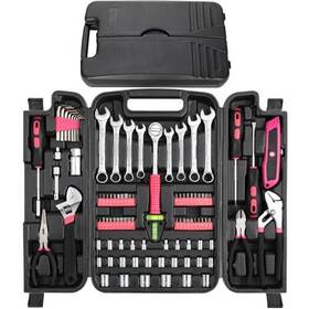 Tlgreen 642135240854 95 Piece Tool Set Kit Mechanics Portable Toolbox With Adjust