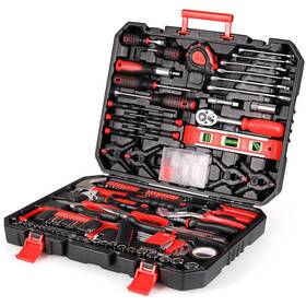 Tlgreen 642135240915 198 Piece Tool Set Kit For Homebasic With Box Screwdriverssoc