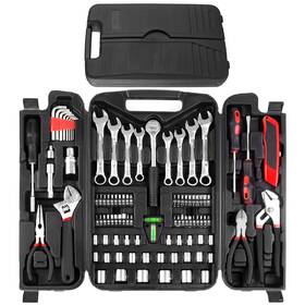 Tlgreen 700721494415 95 Piece Tool Set Kit Mechanics Portable Toolbox With Adjust