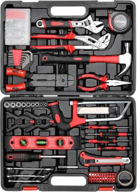 Kl-218 Tlgreen 218 Piece Tool Kit Set Mechanics Portable Box With Saw Ad