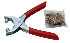 244-8220 Tool Shop 100 Eyelet Grommet Set Repair Kit Leather Shoe Hole Punch Pliers