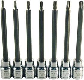 13774 Tools Atd 7-piece X-long Star Bit Socket Set 4-1/2 Inch Extra Long Reach S2