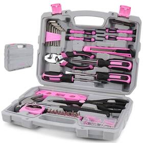 Ds01-ts149-01-rd-w Tophdy 149 Pcs - Pink Tool Set Basic Home Repair Kit Small For Women 6489