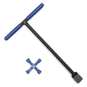 Topnix 060726120043 Water Meter Key Wrench 12 Inch - Heavy Duty Enforced Steel Shut Off Tool With