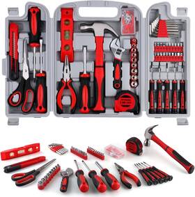 Ftk156r Topselect Products Inc. Winner 156-piece Delicate All-purpose Home Tool Kit In Foldable Toolbox Unisex