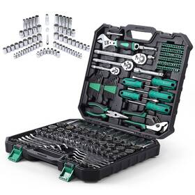 Ai-112 Towallmark 213 Piece Mechanic Tool Set And Socket Wrench Sae Metric