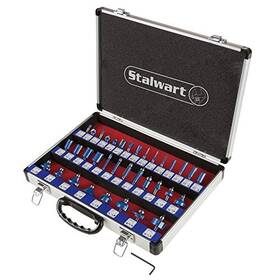 75-st6041 Trademark Glb Router Bit Set- 35 Piece Kit With Inch Shank And Aluminum Pc