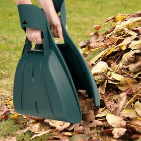 W150054 Trademark Global Llc Leaf Scoops Garden Lawn Leaves Hand Rake Scoop Gardening Grass Grabber Tool Pair