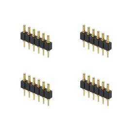 Trx5-027a Treedix 4pcs Gold Plated Spring Loaded Thimble Pogo Pin 7.5mm Long Male Po