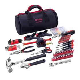 Trimate 712179442900 Tool Kit 86 Piece Set With Rollup Bag By Hammer Wrench Screwdriver