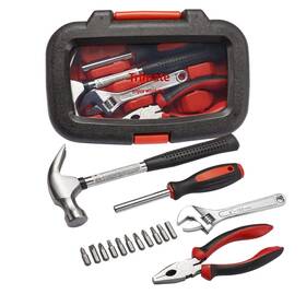 Trimate 712179885202 Hand Tool Set Includes Hammer Screwdriver Plier Tweezertape Measure R