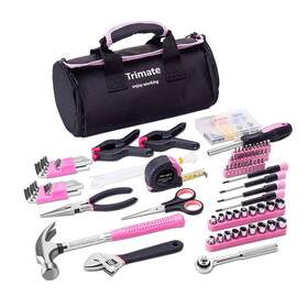 Trimate 712179885301 Household Hand Tools 86 Piece Tool Set With Roll-up Bag By Hammer Wre