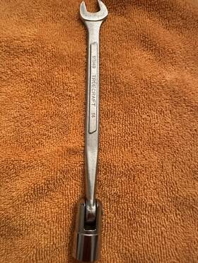 B7i4b Truecraft Vintage 14mm Open Flex Socket Wrench Japan