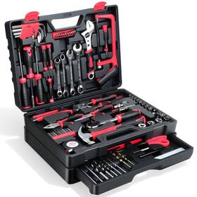 Tverim 740953184487 Tool Set- 412 Piece Home Repair/auto Kit Storage Organizer With Drawers Toolbox