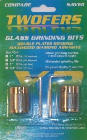 Twofers 802066001041 Aanraku 1 Inch 2 Bit Set 220 Fine Gr