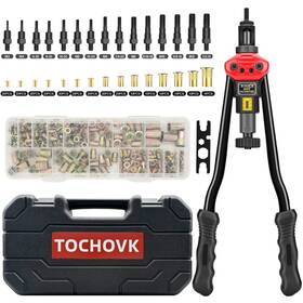 T0020 Twt Tochovk 16-inch Rivnut Tool Kit With 15 Metric And Sae Mandrels 236pcs Rivet