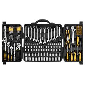 Uimoso Sdjxgjtz14384px0v 207-piece Mechanics Tool Kit With Sae And Metric Sockets 3/8 Inch 1/2 Drive