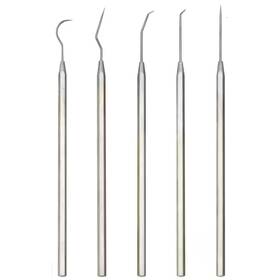 Ullman 445054958960 5-piece Micro Hook And Pick Tool Set With Stainless Steel Ends Precision M