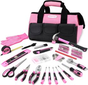 Ds01-ts275-01 United Innovations Kingtool 275-piece Pink Tool Set - Kit With 12 Inch Wide Mouth Open T