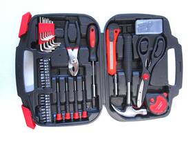 31-456 Universal 40-piece All Purpose Household Tool Kit Small Basic Home Set With Toolbox