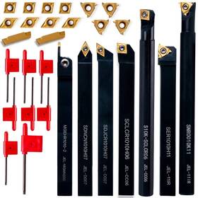 Ins-turhold-7pc Upjia Flarish Carbide Lathe Tools - Lath Threading Bit Set 21pcs 7pcs 3/8 Inch Turning Holder
