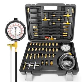 Uprimu 313107440403 Pro Fuel Injection Pressure Tester Kit Gauge 0-140 Psi With 9.49 7.89 6.30