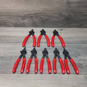 360c Urrea Retaining Snap Ring Plier Set Of 8 Pieces Made In Usa Red Handle