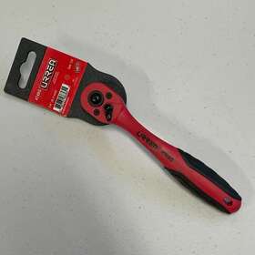 4749g Urrea - 1/4 Inch Offset Ratchet Reversible 6 3mm Red/black
